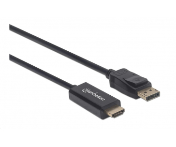 MANHATTAN Kabel DisplayPort na HDMI, 1.8m, černý