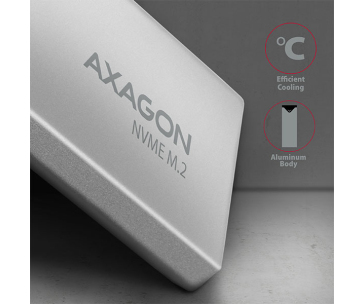 Bazar - AXAGON EEM2-UG2, USB-C 3.2 Gen 2 - M.2 NVMe SSD kovový box, délka 42 až 80 mm, z opravy