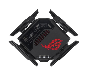 ASUS ROG Rapture GT-BE98 Gaming Router, WiFi 7, Dual 10G Ports, AURA RGB, AiMesh