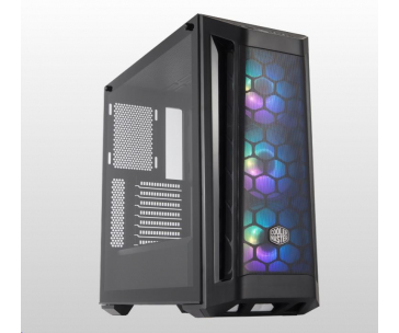 Cooler Master case MasterBox MB511 aRGB, E-ATX, Mid Tower, černá, bez zdroje