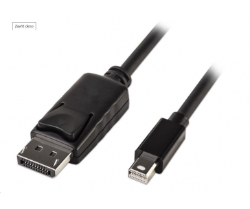 PREMIUMCORD Mini DisplayPort - DisplayPort V1.2 přípojný kabel M/M 1m