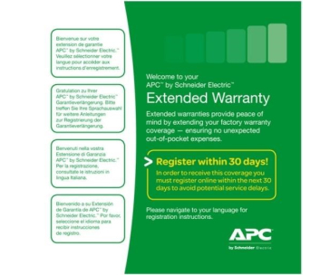 APC Easy (1) Year Extended Warranty for (New product purchases) Easy UPS SRV 2 kVA - obálka