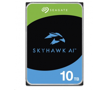 SEAGATE HDD 10TB SKYHAWK AI, 3.5", SATAIII, 7200 RPM, Cache 256MB, s R/V Senzorem