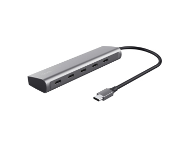 TRUST Rozbočovač Halyx Aluminium 5 Port USB 3.2 Gen1 Hub