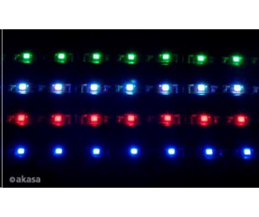 AKASA LED pásek Vegas, Molex 12V napájení, 60cm, modrý