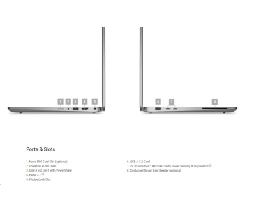 DELL NTB Latitude 5350/U5 135U/16GB/512GB SSD/13.3" FHD/IR Cam & Mic/FgrPr/SmtCd/Backlit Kb/W11 Pro/3Y PS NBD