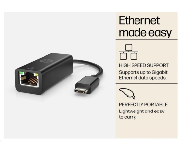 HP USB-C to RJ45 Adapter EURO - ADAPTER