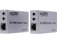 PremiumCord 4K HDMI extender na 100m přes Cat5e/Cat6, přenos Irda a Audio výstupy