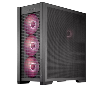 ASUS case TUF GAMING CASE (GT302) TG, Mid Tower, 4x 140mm ARGB Fan, černá