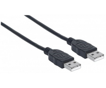 MANHATTAN kabel USB 2.0, Type-A Male to Type-A Male, 1m, Black