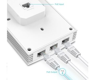 TP-Link EAP655-Wall OMADA WiFi6 AP (AX3000,2,4GHz/5GHz,4xGbELAN,1xPoE-in,1xPoE-out,13W)