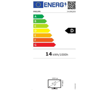 Philips MT IPS LED 23,8" 241B8QJEB/00- IPS panel, 1920x1080, 50M:1, 250cd, HDMI, DVI-D, VGA, DP, USB, repro, pivot