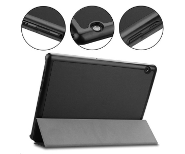 Tactical flipové pouzdro Tri Fold pro Lenovo Tab M11/M11 LTE (TB-330FU/TB-330XU), černá