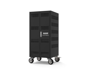 PORT nabíjecí skříňka pro 30 notebooků + 1 Rack U19", černá