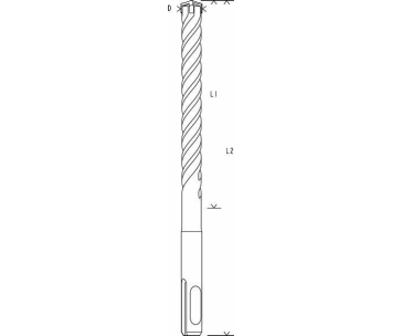 BOSCH vrták do kladiv SDS plus-5X, 12 x 200 x 260 mm, 10 ks