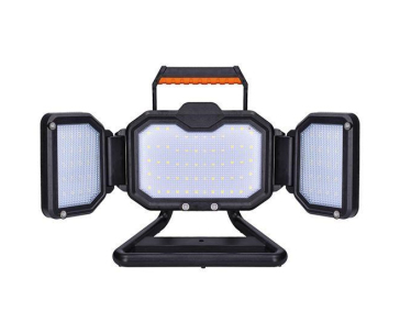 Solight LED reflektor 30W, přenosný, nabíjecí, 3000lm, oranžovo-černý