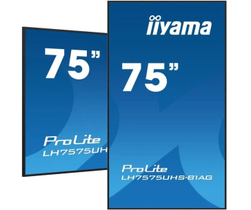 Iiyama ProLite IDS, 24/7, 190.5 cm (75''), 4K, USB, RS232, Ethernet, Android, kit (RS232), black