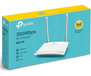 TP-Link TL-WR820N WiFi4 router (N300, 2,4GHz, 2x100Mb/s LAN, 1x100Mb/s WAN)