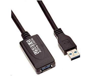 PREMIUMCORD USB 3.0 repeater a prodlužovací kabel A/M-A/F 5m