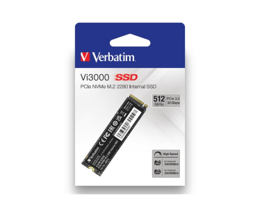 VERBATIM SSD Vi5000 Internal PCIe NVMe M.2 SSD 512GB , W2500/ R 5000 MB/s