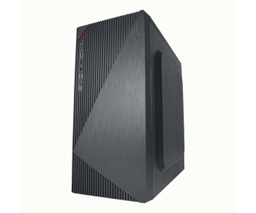 VeinX case Crown CR18A Mid Tower, bez zdroje, 1x USB3.0, 2x USB2.0, černá