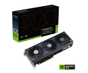 BAZAR - ASUS VGA NVIDIA GeForce RTX 4060 Ti PROART OC 16G, 16G GDDR6, 3xDP, 1xHDMI (Náhradní krabice)