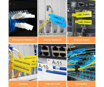 Niimbot štítky na kabely RXL 12,5x109mm 65ks Blue pro D11 a D110