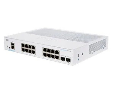 Cisco switch CBS250-16T-2G-UK (16xGbE,2xSFP,fanless) - REFRESH