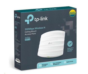 TP-Link EAP113-Outdoor-venkovní OMADA WiFi4 AP (N300,2,4GHz,1x100Mb/s LAN,1xPoE-in)