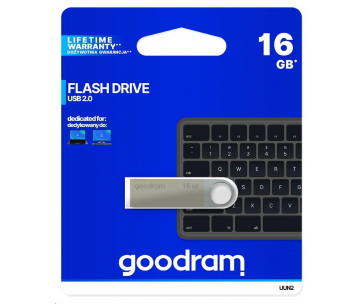 GOODRAM Flash Disk UUN2 16GB USB 2.0 stříbrná