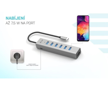 i-tec USB-C Charging Metal HUB 7 Port