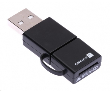 CONNECT IT SMART OTG čtečka MicroSD/HC pro mobilní telefony a PC