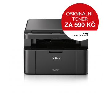 BROTHER multifunkce mono laserová DCP-1622WE A4, A4 sken, 20ppm, 16MB, 600x600copy, GDI, USB, WiFi - BENEFIT