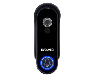 EVOLVEO DoorPhone W7, Sada domácího bezdrátového videotelefonu s WiFi černý stříbrný monitor