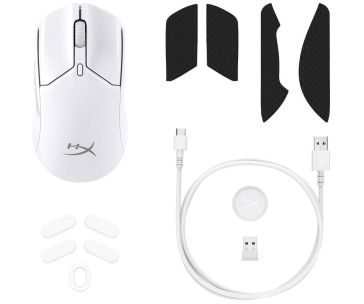 HyperX Pulsefire Haste 2 Mini Wireless White Gaming Mouse - Myš