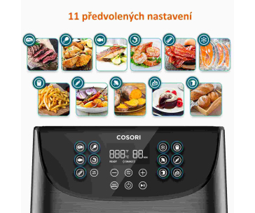 BAZAR - Cosori CP158-AF PREMIUM – horkovzdušná digitální fritéza, černá - Poškozený obal (Komplet)