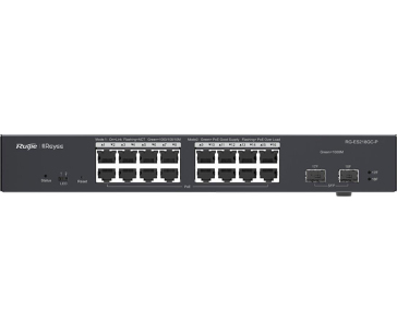 Reyee RG-ES218GC-P Smart mananged PoE switch, 16x PoE, 2x SFP