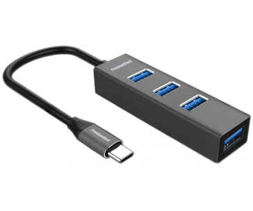 PremiumCord 5G SuperSpeed USB Hub Type C na 4x USB 3.2 Gen 1