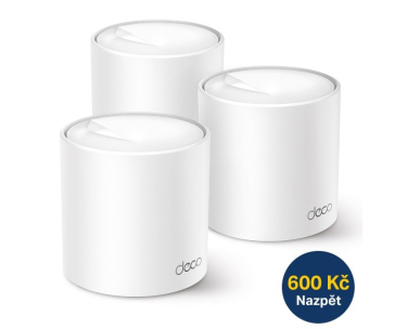 BAZAR - TP-Link Deco X50(3-pack) WiFi6 Mesh (AX3000,2,4GHz/5GHz,3xGbELAN/WAN) - použitý