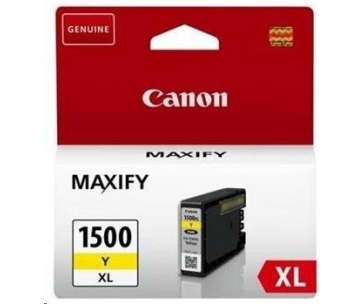 Canon CARTRIDGE PGI-1500XL Y žlutá pro Maxify MB2050, MB2150, MB2350, MB2750 a MB2755 (780 str.)