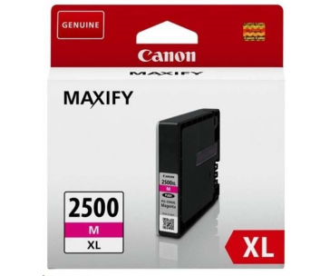 Canon CARTRIDGE PGI-2500XL M purpurová pro Maxify iB4050, iB4150, MB5050, MB5150, MB5155, MB5350, MB54x (1295 str.)