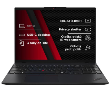 LENOVO NTB ThinkPad L16 AMD G1 - Ryzen5 PRO 7535U,16" WUXGA,16GB,512SSD,5MP+IRcam,W11P