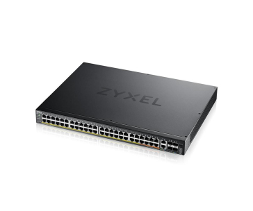 Zyxel XGS2220-54FP, L3 Access Switch, 960W PoE, 40xPoE+/10xPoE++, 48x1G RJ45 2x10mG RJ45, 4x10G SFP+ Uplink, incl. 1 yr