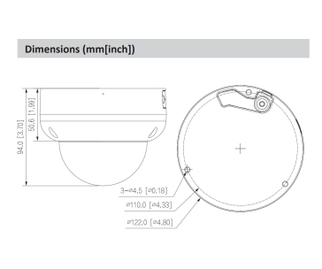 Dahua IPC-HDBW5449R-ASE-LED-0280B, IP kamera, 4Mpx, 1/1,8" CMOS, objektiv 2,8 mm, IR<30, IP67, IK10