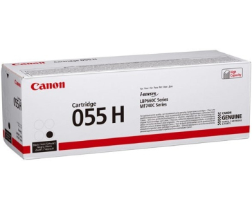 Canon TONER CRG-055H černý pro i-SENSYS LBP663Cdw, LBP664Cx, MF742Cdw, MF744Cdw (7 600 str.) BAZAR/POŠKOZENÝ OBAL