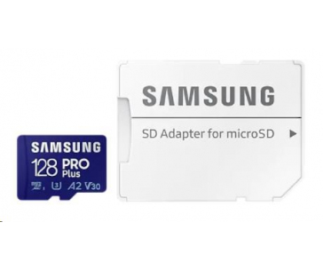 Samsung micro SDHC karta 128GB PRO Plus + SD adaptér