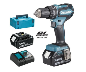 Makita DHP485RFJ Aku bezuhlíkový příklepový šroubovák Li-ion LXT 18V/3,0 Ah,Makpac