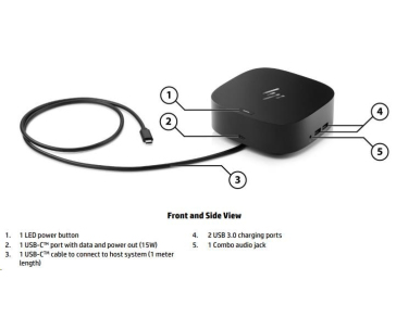 Bazar - HP USB-C Dock G5 (pro HP usb-c ntb) - rozbaleno