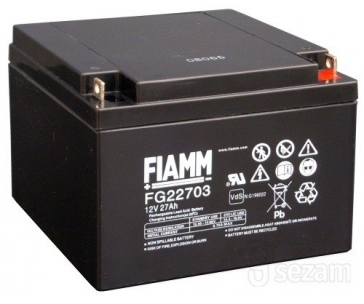 Baterie - Fiamm FG22703 (12V/27Ah - M5), životnost 5let