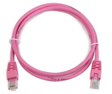 GEMBIRD kabel patchcord Cat5e UTP 2m, růžový